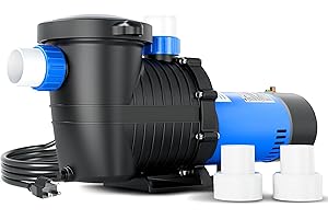 FOTING In/Above Ground Pool Pump, Self Primming (Dual Speed, 2HP, 3170/7000GPH, 115V) 1.5" & 2" NPT Inlet Connectors