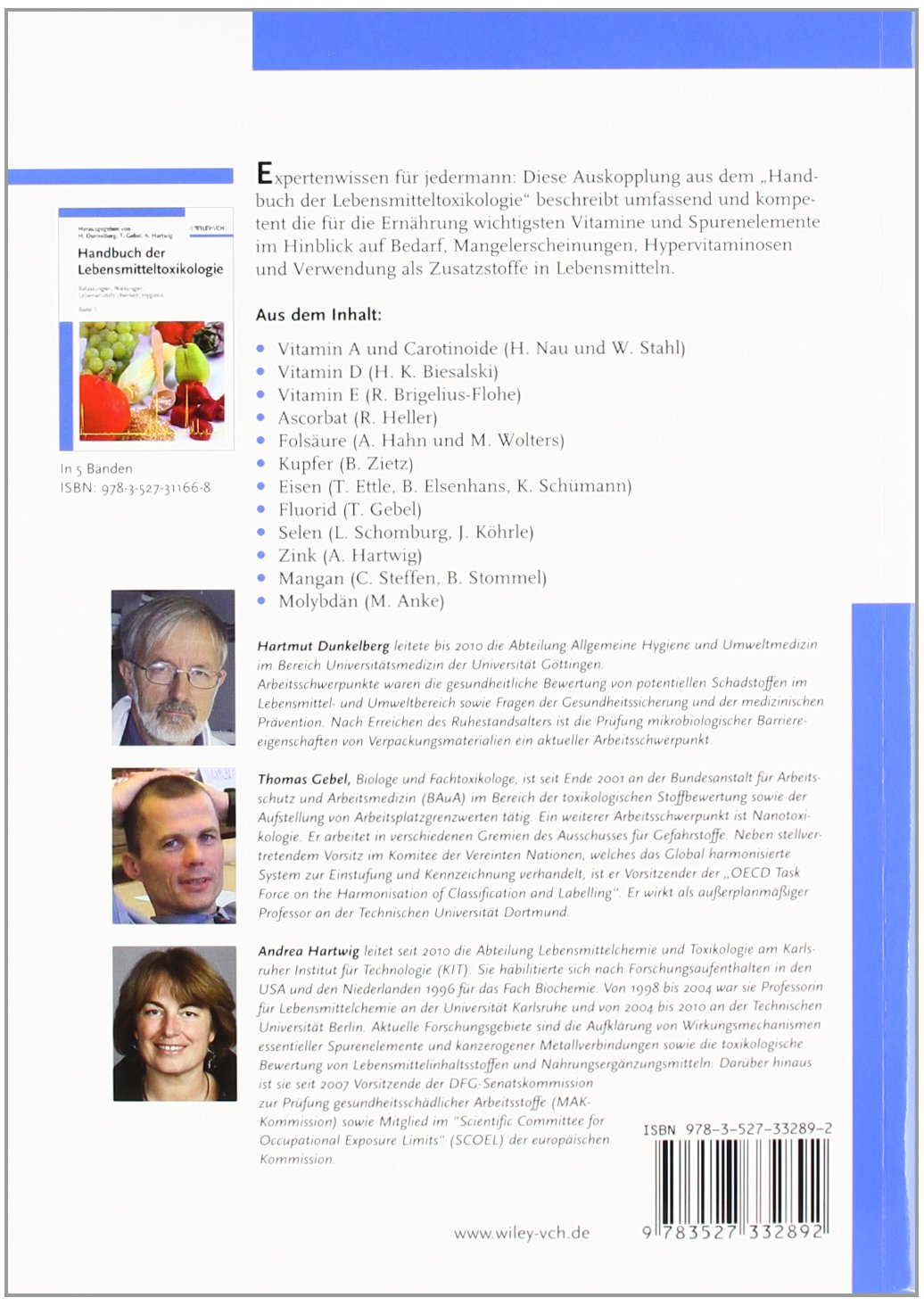 [- Vitamine und Spurenelemente: Bedarf, Mangel, Hypervitaminosen und Nahrungsergänzung -]