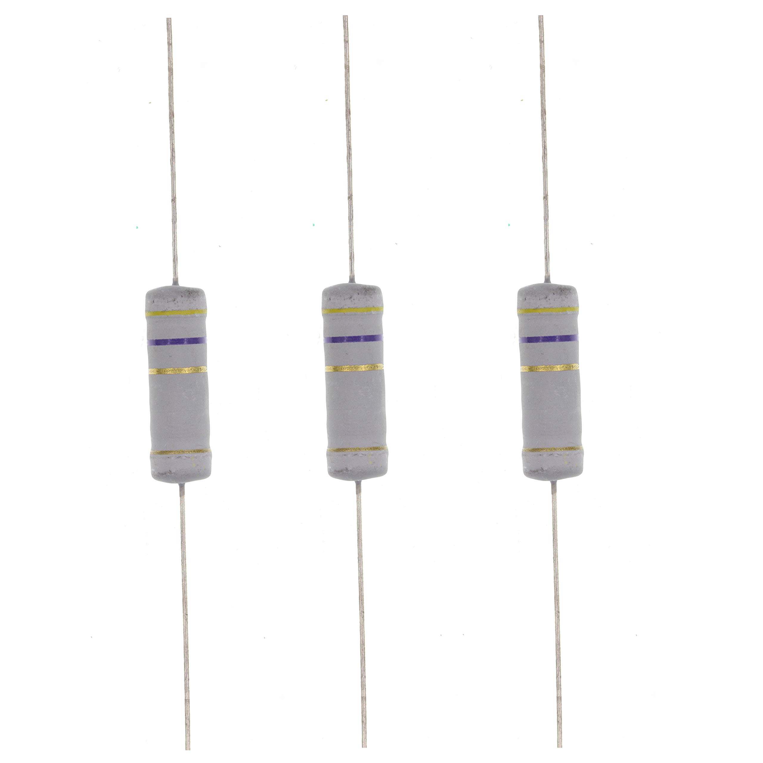 HUABAN 10PCS 5W 5 Watts 4R7 4.7 Ohm 5% Metal Oxide Film Resistor โ image 1