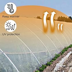 VEVOR Greenhouse Plastic Sheeting 8 x 25 ft, 6 Mil