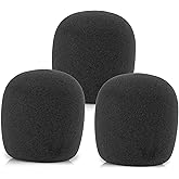 LEFXMOPHY XM8500 Pop Flter, Windscreen Replacement for Behringer XM8500 XM1800S BA 85A Microphone Cover, Black Noise-cancellation Windsock Cover 3-pack