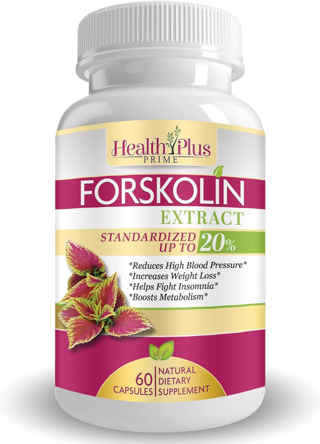 Forskolin Extract, Natural Weight Loss Supplement, 100% Pure and Powerful Fat Burner and Appetite Suppressant, Boost Metabolism, Best Diet Pills for Women and Men, USA Made
