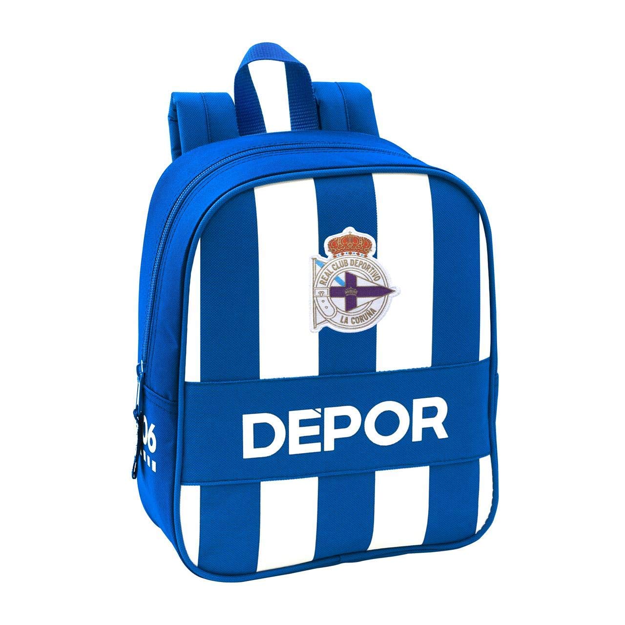 Deportivo La Coruña – Children's Safta Backpack, White/Blue, 220 x 100 x 270 mm