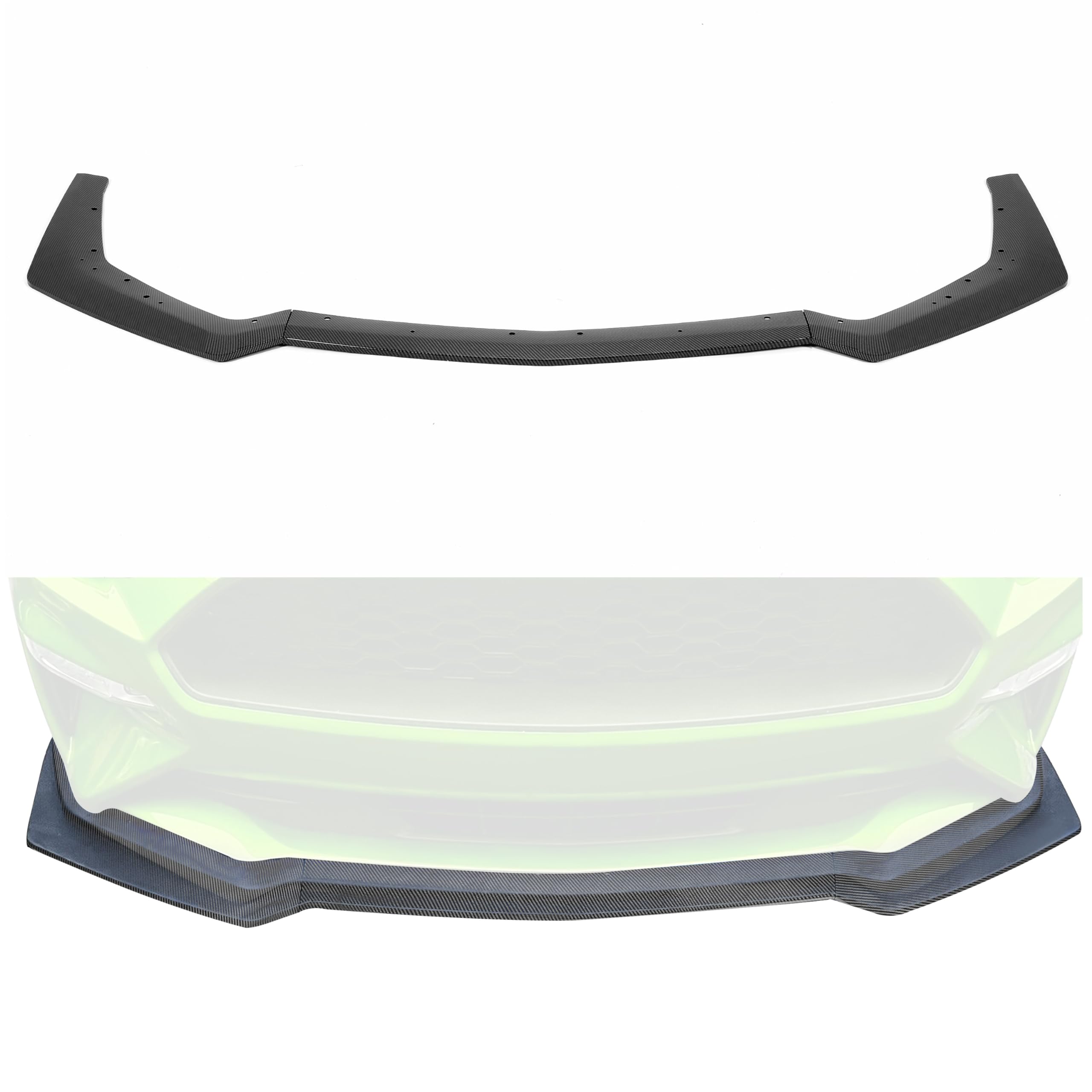 Front Bumper Lip Splitter For 24-26 Ford Mustang 3PCS