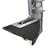 Whale Tail Hydrofoil Stabilizer for 40-300 HP Outboard Motor and Outdrive | Universal Compatible with Mercury MerCruiser Tohatsu Yamaha Suzuki Honda Evinrude OMC Marine Boat Engine, Silver