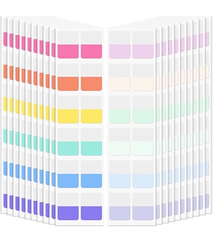 240 Pestañas Adhesivas De índice De Colores, Pestañas De índice Adhesivas De Libro Reposicionables Pestanas De