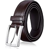 KM Legend Mens Genuine Leather Dress - Classic & Fashion For Work Business And Casual Belt