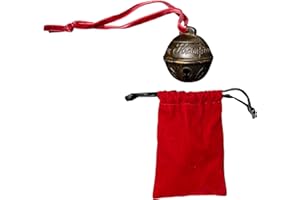 UGLYCHRISTMASSWEATER Krampus Bell Cursed Jingle Bell Metal Replica with Red Bag Accessory
