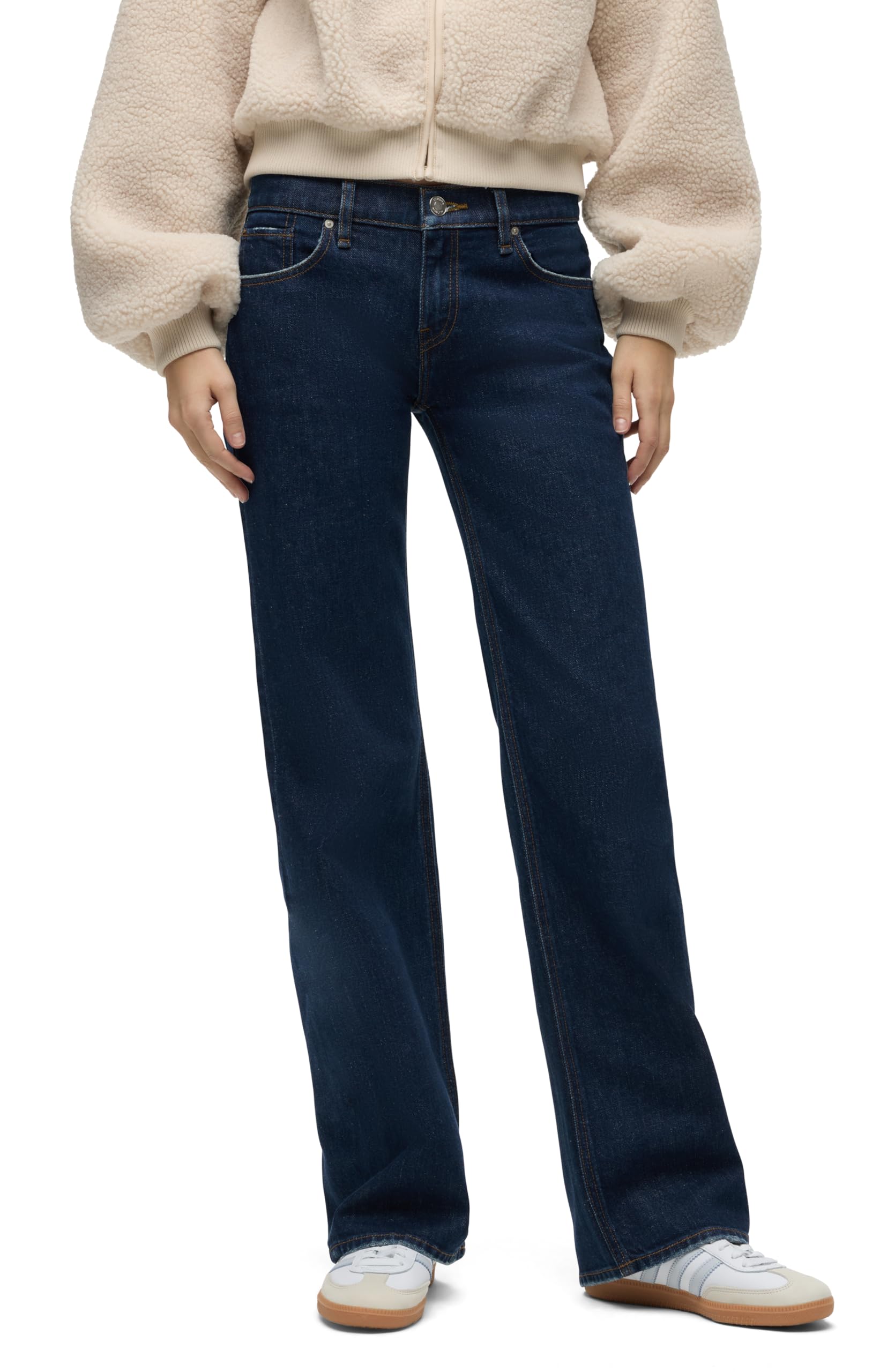 HUDSON Women’s Kelli Low Rise Loose Fit Straight Leg Jean, Eve