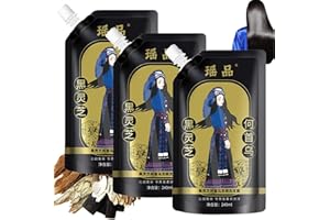 QIUUMEY Ginger Plant Extract Anti-Hair Loss Hair Shampoo, Identicalven Hair Loss Shampoo From Japan, Polygonum Multiflorum Ganoderma Atrum Ginger Plant Extract Shampoo for Hair Growth Oil Control (3Pcs)