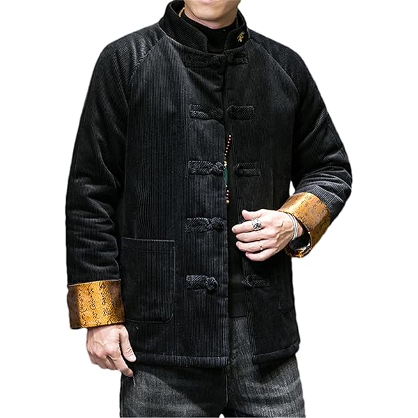 Amazon.com: BoShiNuo Corduroy Jacket Men's Cotton padded Jacket