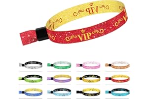 COMFLORA 100 Pcs VIP Cloth Event Wristband, Disposable VIP Wristbands for Events, Colored VIP Wristbands Events,for Lightweight Concert,Club Entrance Wrist Strap Party Wristband Event (Color : Red)