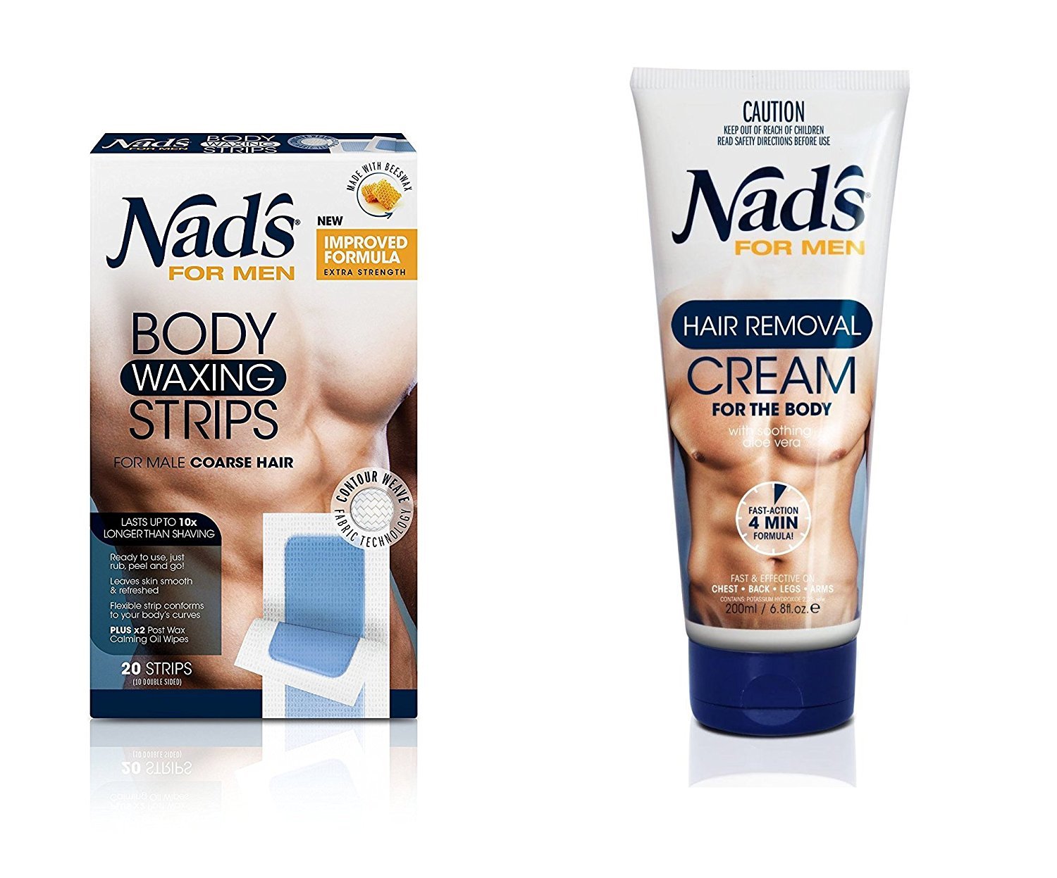 Amazon Com Nad S For Men Hair Removal Cream Strips Combo