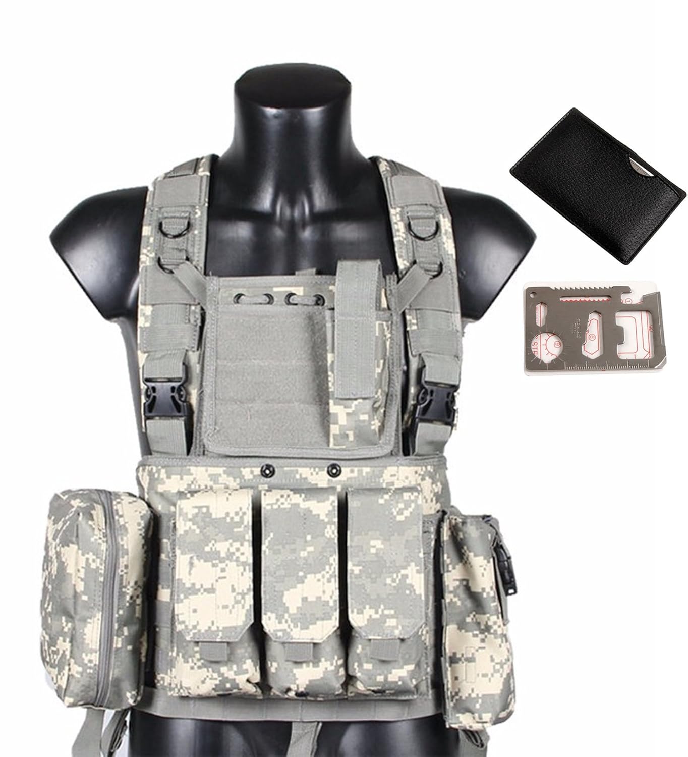 QMFIVE Military Army Tactical Airsoft Assault jachtdrager Molle-combat vest
