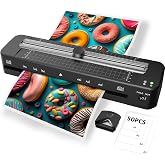13 Inch Laminator Machine - 11x17 Laminator with 50 Sheets, Cold &amp; Thermal | Built-in Paper Cutter &amp; Corner Rounder, A3 Laminating Machine for Classroom Home School