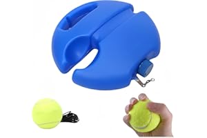 CAASFOOY A Single Tennis Training Tool with A Base, Tennis Ball Trainer, Trainer Rebounder Ball, Training Tennis Baseboard, T