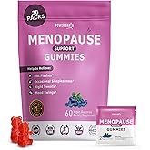 Menopause Gummies with Black Cohosh, Ashwagandha KSM-66 & Chasteberry for Women – Hot Flashes Menopause Relief, Hormonal Balance for Women, Vitamin D3 & B6 – Meno Chill Hormone Balance Supplement