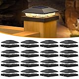 APONUO Solar Post Cap Lights for 4x4 Posts, Bright