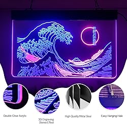 MiMaik The Great Wave Off Kanagawa LED Neon