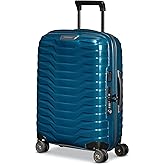 Samsonite Proxis Hardside Expandable Luggage with Spinners, Global Carry-On Spinner, PETROL BLUE