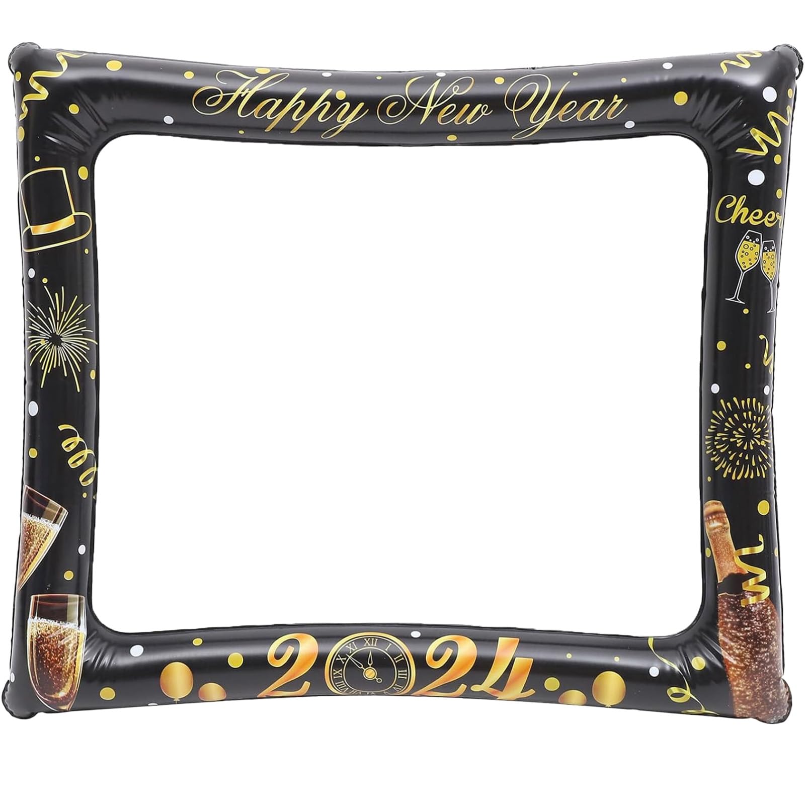2026 photo booth frame-Happy New Year's Eve Blow Up Inflatable Selfie Picture Frame 2026 Decorations for New Years Eve Party Supplies New Year Selfie Frame