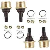 RYTIME Upper &amp; Lower Ball Joints Fit For Yamaha Rhino YXR 660 700 2004-2013 | Replace Oem #37S-23549-01-00/00-00, 5FU-F3549-00-00, For YAMAHA 350 400 450 Rhino Grizzly Kodiak Big Bear Bruin ATV