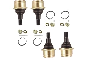 RYTIME Upper & Lower Ball Joints Compatible for Yamaha 350 400 450 700 Rhino YXR700 2008-2013 Rhino 660 YXR660 2004 2005 2006 2007 4PCS replace 37S-23549-01-00 37S-23549-00-00 5FU-F3549-00-00