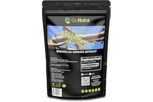 Go Nutra Boswellia Serrata Extract Powder 10:1 Strength 65% Boswellic Acid Frankincense Supplement Joint Support - 8 oz.
