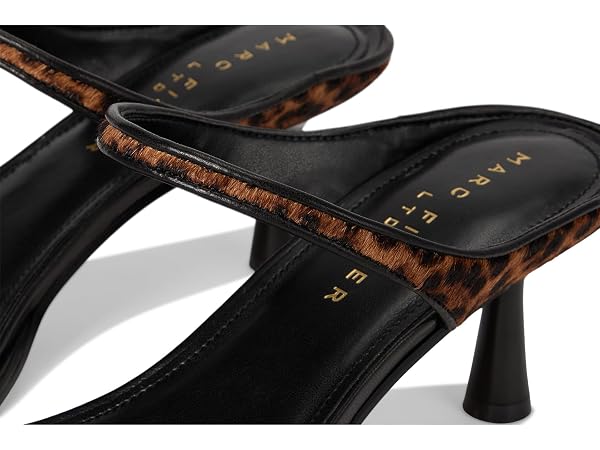 MARC FISHER LTD, WOMEN’S, ALONDE, LEOPARD/BLACK, 5.5, MEDIUM