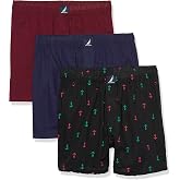 Nautica Men's Classic Cotton 3-Pack Woven Boxers