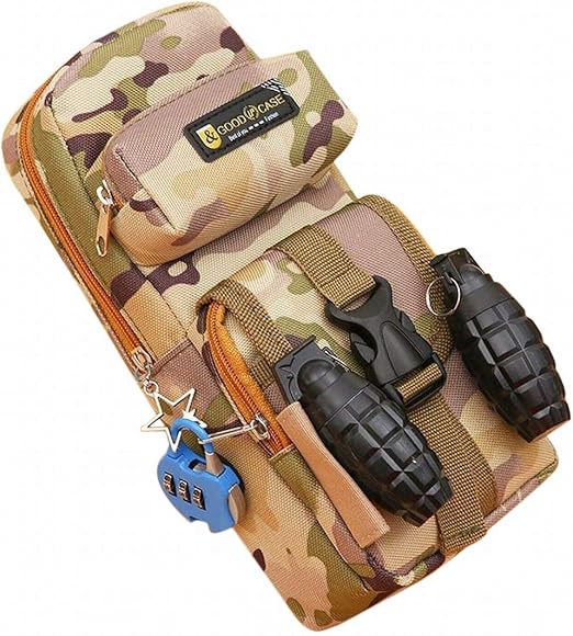 Amazon Co Jp Plus Nao プラスナオ ペンケース 筆箱 迷彩 可愛い かわいい 高校生 おしゃれ 中学生 大人 大学生 男の子 ファスナー 小学生 プレゼント H 服 ファッション小物