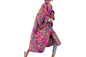 FLITAY Womens Oversized Bell Sleeve Cardigan Lapel Collar Color Block Trench Coat Fitted Colorful Cardigan