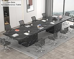 HSH 78” Black Dining Table for 6 to 8, Rectangle