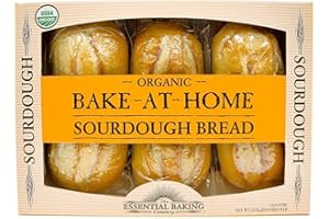 ESSENTIAL BAKING COMPANY Bake-At-Home Organic Sourdough 3 Loaves 54.6 Oz/1.55 Kg. - 2 pack