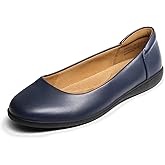 DREAM PAIRS Women’s Comfortable Ballet Dressy Work Flats, Round Toe Slip on Office Shoes