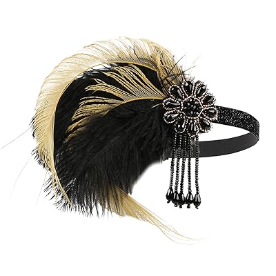 1920s Flapper Feather Headband Great Gatsby Hair Kuwait Ubuy
