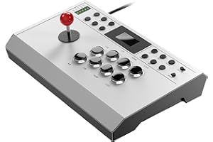 Nonbliep Wired Arcade Stick Compatible with PlayStation 5/PS4/PC/Android, for PS5 Fight Stick with Programming Function, Turbo Function, 9.8FT Braided Cable Fight Stick and Wired Connection