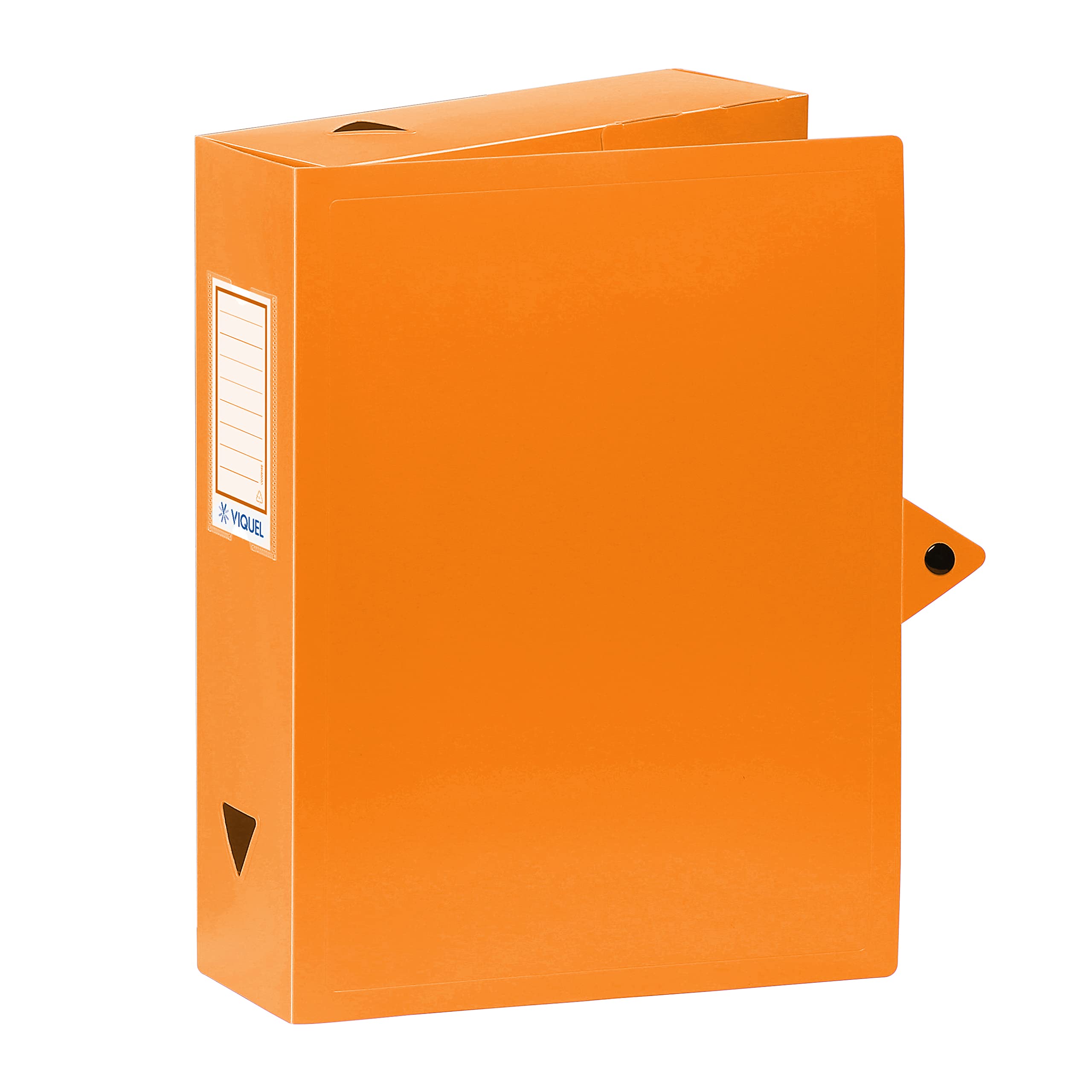 Viquel Class Doc Box File Polypropylene Spine Width 80 mm Orange