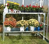 Palram Steel Work Bench Greenhouse Accessory 2 Tier Shelving System view 4