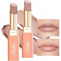 Amazon.com : Oulac Beige Nude Satin Lipstick Set - Matte Lip Base ...