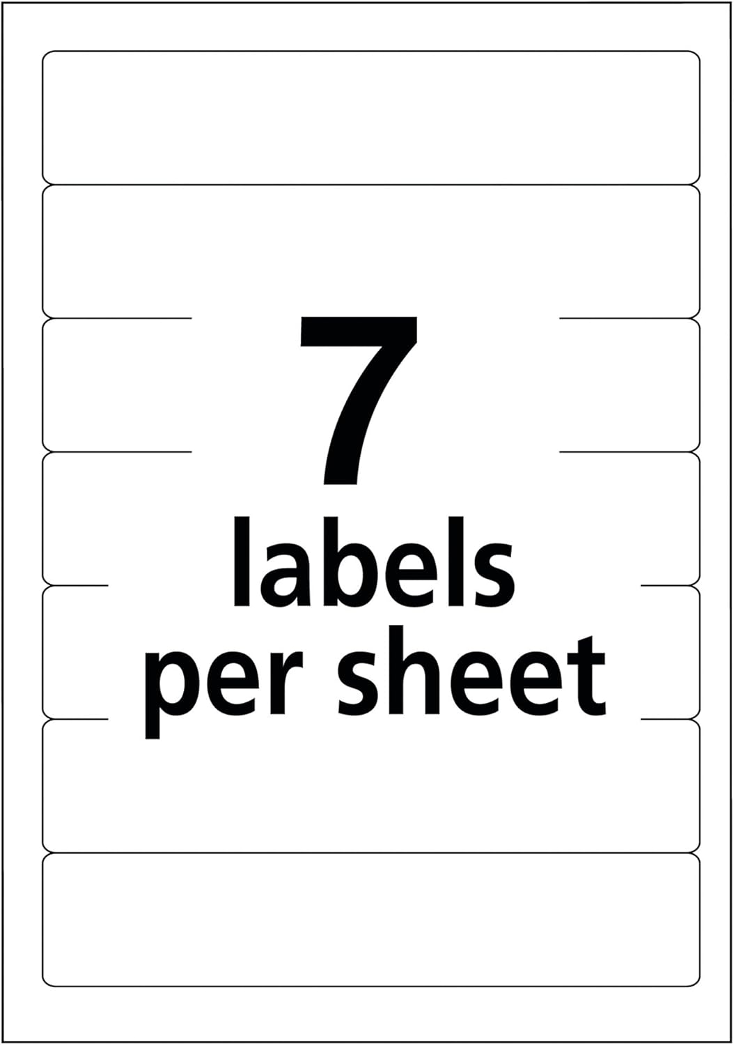 Avery File Folder Labels, Laser and Inkjet Printers, 1/3 Cut, White, Pack of 252 (05202) : Office Products
