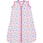 LollyBanks Baby Sleep Sack, 100% Cotton Wearable Blanket 2-Way Zipper Sleep Sacks