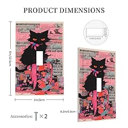 Tewujay Decorative Light Switch Covers 1 Toggle