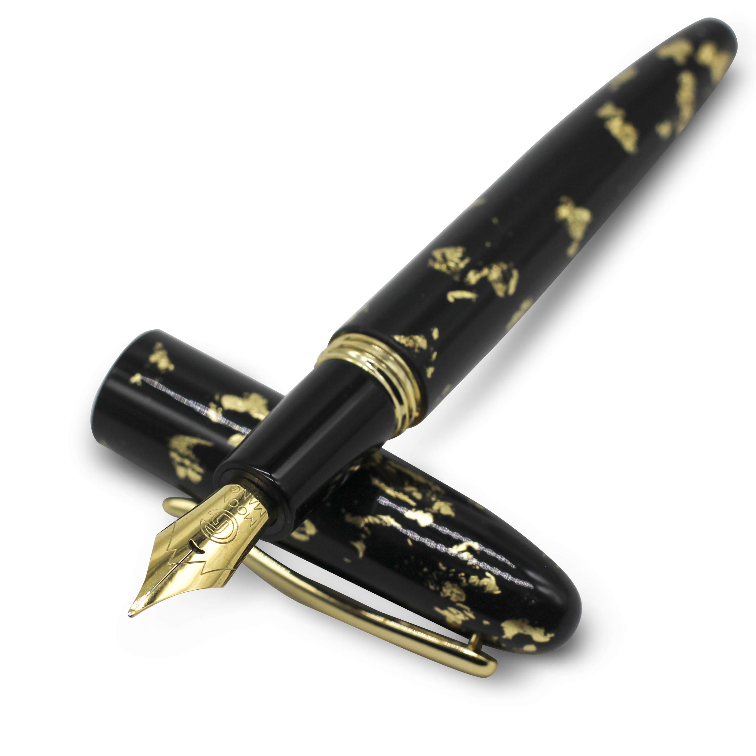Moonman M8 Resin Fountain Pen by Penman Tools | Fine Nib (Golden)