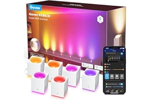 Govee Cube Wall Sconces, RGBIC LED Wall Light Works with Alexa, WiFi Smart Lights for Room Decor, Color Changing Indoor Light Fixture for Bedroom Dining Room, Music Sync, Adjustable Cables, 15ft
