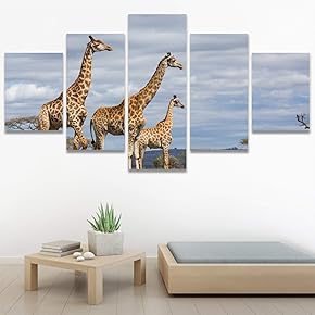 SIGNWIN 5 Panel Canvas Wall Art Modern Art...