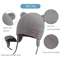 BAVST Baby Beanie Hat for Winter with Earfalp Cute