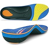 WalkHero Work Orthotic Inserts,220+lbs Plantar Fasciitis Insoles for Men Women,Arch Support Inserts for Heel Pain Relief,Boot Insoles with Max Cushion,Standing All Day Mens 10-10.5 | Womens 12-12.5
