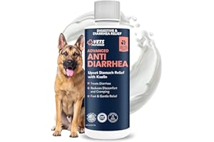 Vets Preferred Anti-Diarrhea & Gas Relief for Dogs – Kaolin Formula to Soothe Upset Stomach & Support Digestive Health – All Breed & Size Dogs – 8 fl oz Liquid – Made in USA