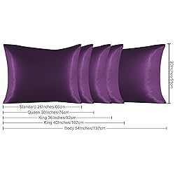 NTBAY Satin Body Pillowcase for Hair and